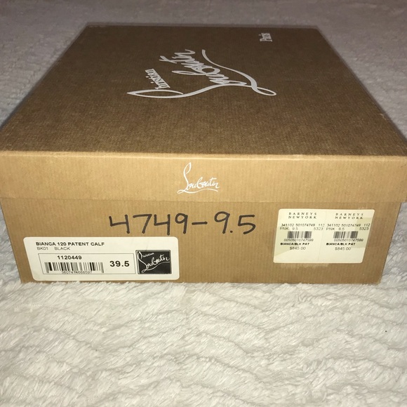 Christian Louboutin Patent Leather Pump Black 39.5 - Picture 3 of 8